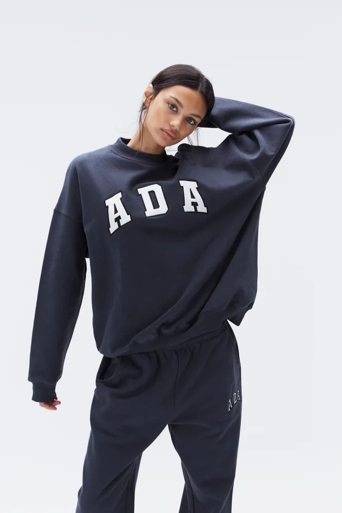 ADA Oversized Sweatshirt - Midnight Blue | Adanola UK