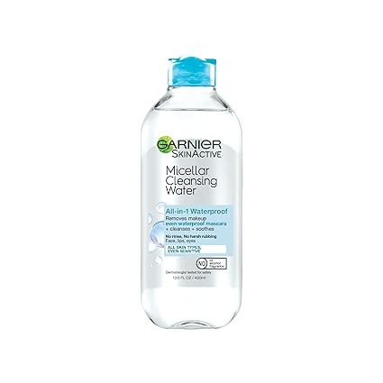 Garnier Micellar Water For Waterproof Makeup, Hydrating Facial Cleanser & Makeup Remover, Suitabl... | Amazon (US)