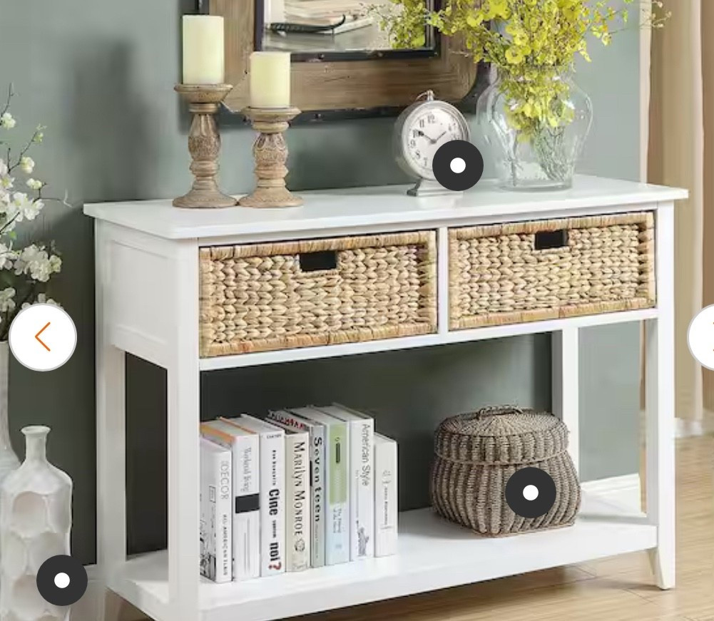 Affordable coastal console table. 

#LTKHome #LTKSaleAlert #LTKFallSale