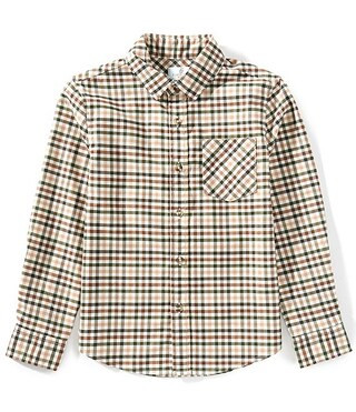 Big Boys Long-Sleeve Small Check Sport Shirt | Dillard's