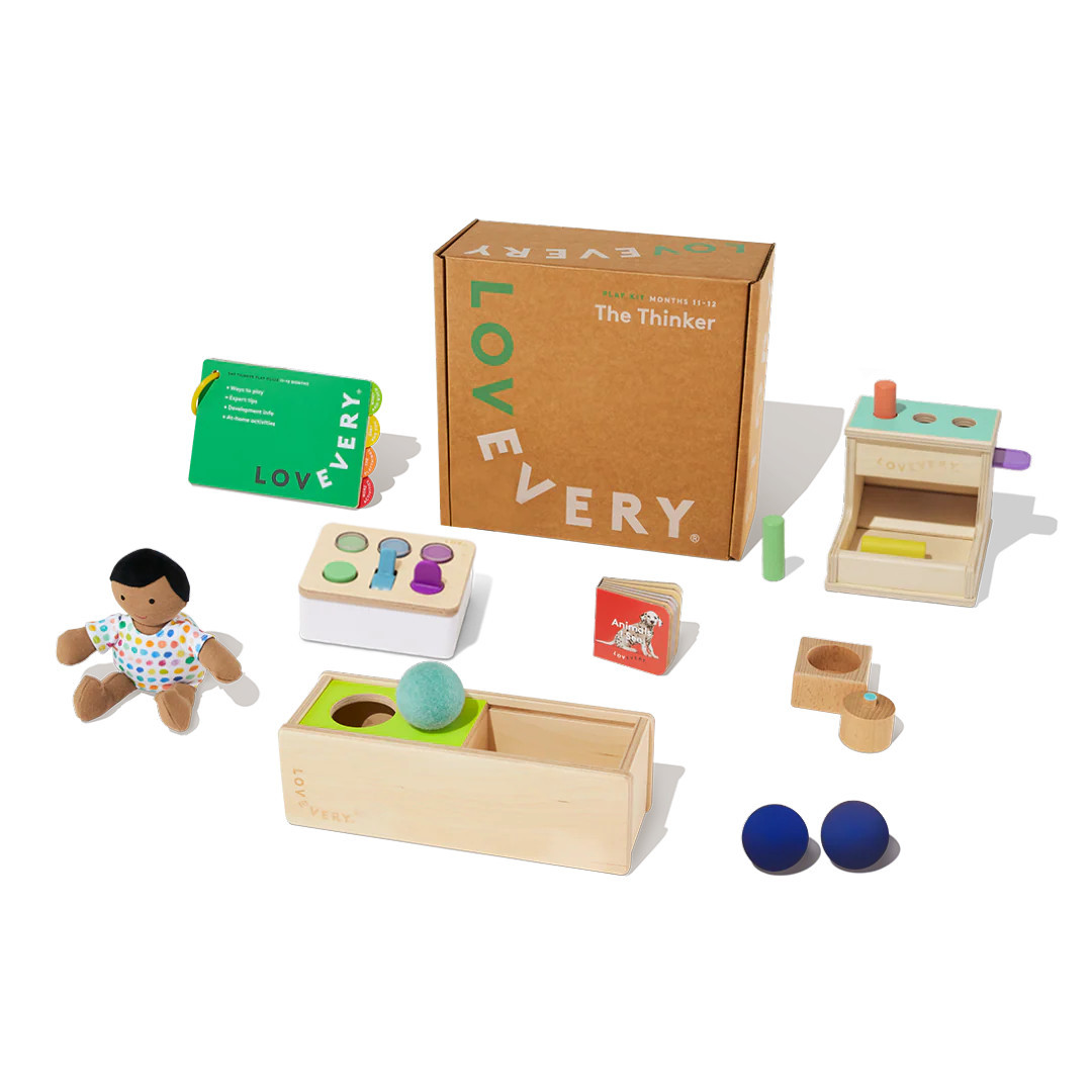 Lovevery Thinker Kit | The Play Kits | Montessori Toys For 11-12 Month Old | Baby Hand-Eye Coordination Development Toy Subscription | LOVEVERY