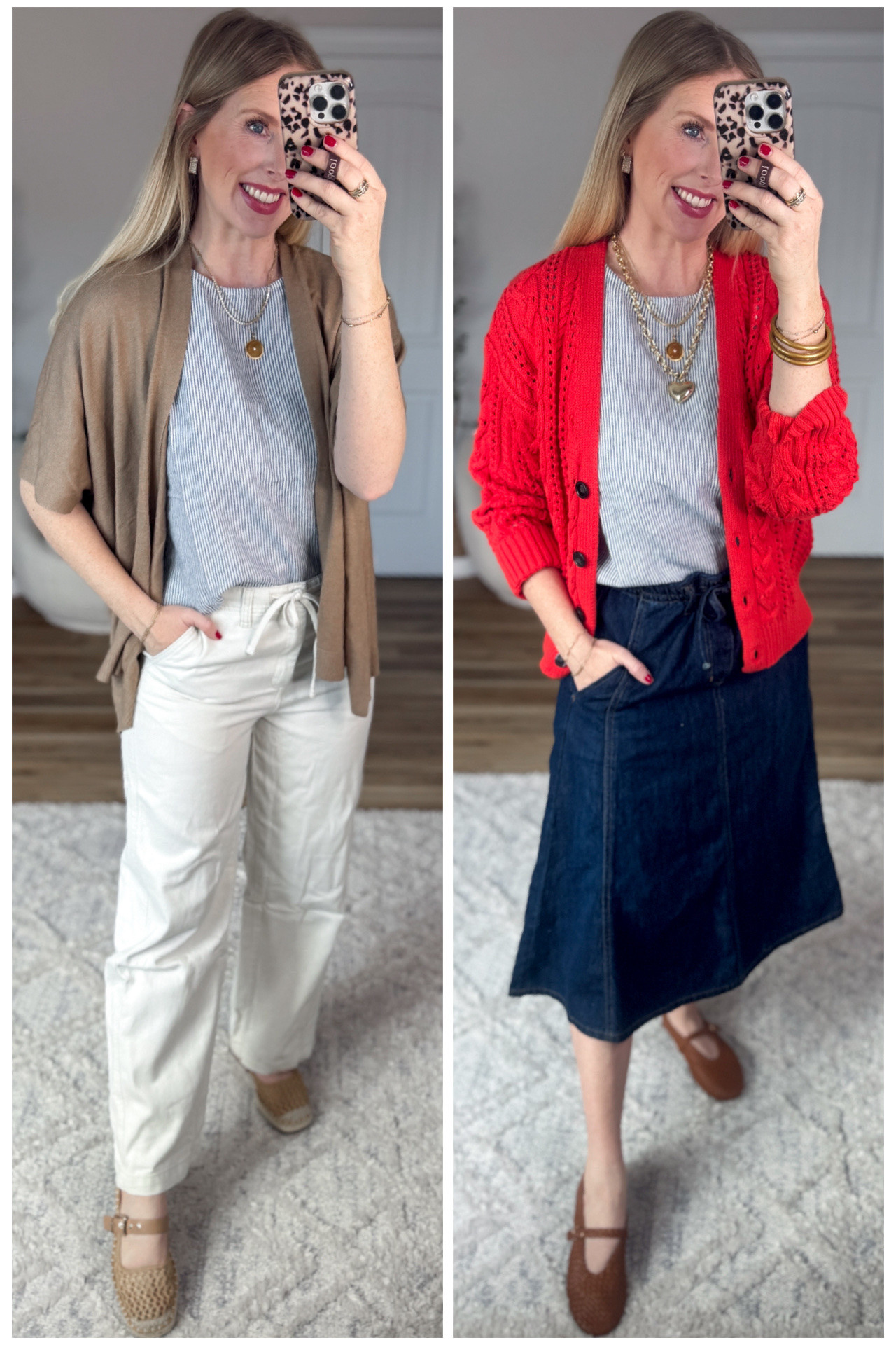 2 ways to style this linen blend striped tank from Walmart! 

#LTKWorkwear #LTKootd