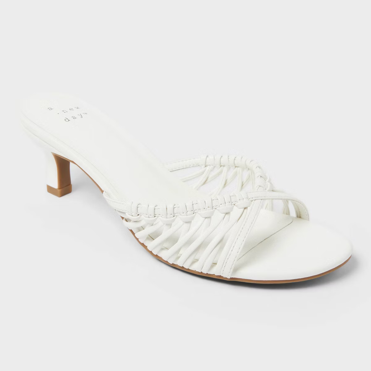 Women's Clarisse Strappy Kitten Heels with Memory Foam Insole - A New Day™ | Target