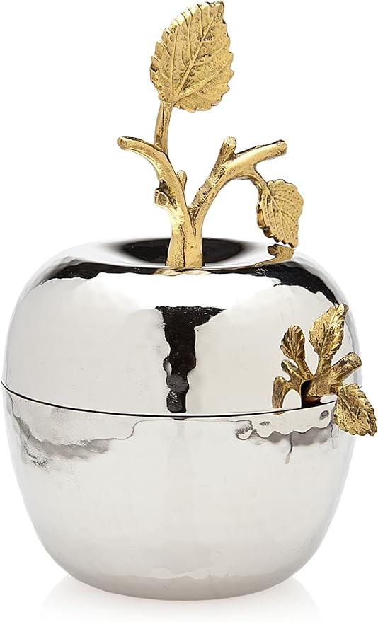 Godinger Jam Jar with Spoon, Honey Dish with Dipper Spoon, Honey Jar, Leaf Apple Design | Amazon (US)