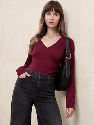 Scuba Fitted Top | Banana Republic Factory