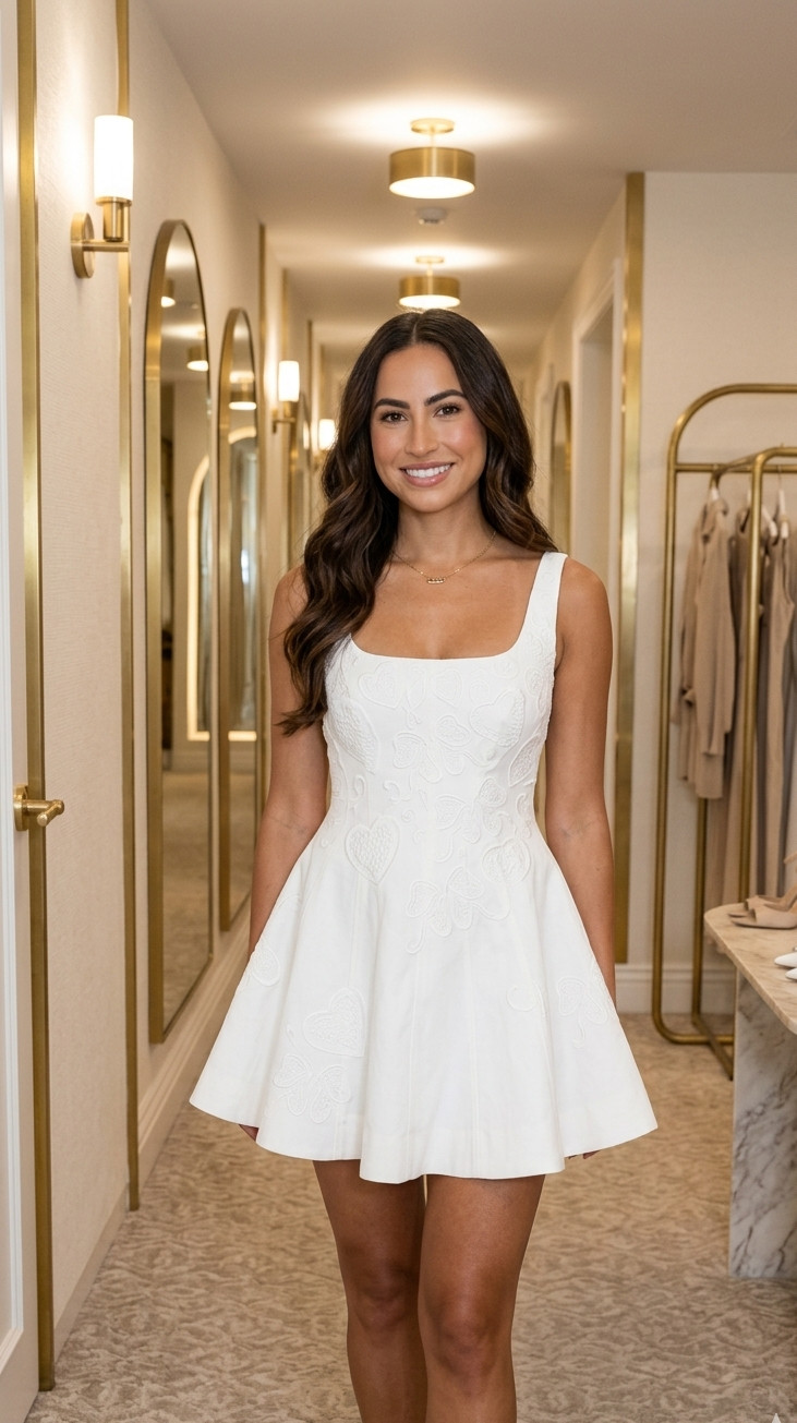 This white mini dress is giving the prettiest LoveShackFancy inspired feminine luxury vibe 🤍 The silhouette is SO flattering and feels effortlessly elevated for bridal showers, vacations, girls nights, or summer events.

Such a timeless soft luxury look that feels designer-inspired without trying too hard ✨

Linked my exact look in LTK.

#loveshackfancy #ltkstyle #bridalstyle #quietluxury #femininefashion #summeroutfit #oldmoneyaesthetic #whitedress #luxurystyle #amazonfashion 

 