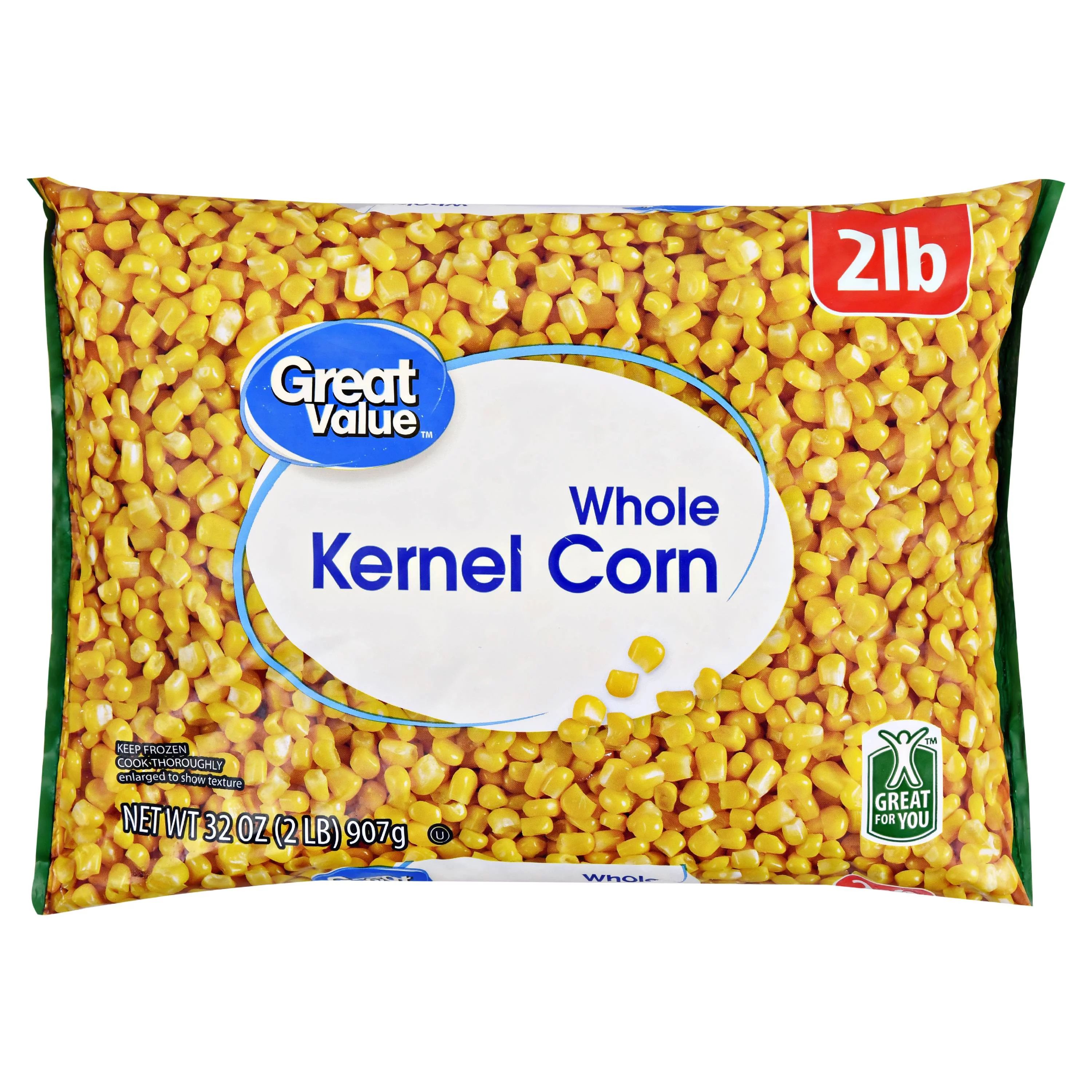 Great Value Whole Kernel Corn, 32 oz Bag, Frozen | Walmart (US)
