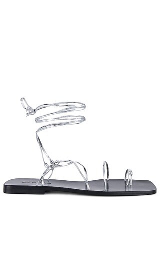 Bamboo Shimmer Sandal in Silver | Revolve Clothing (Global)
