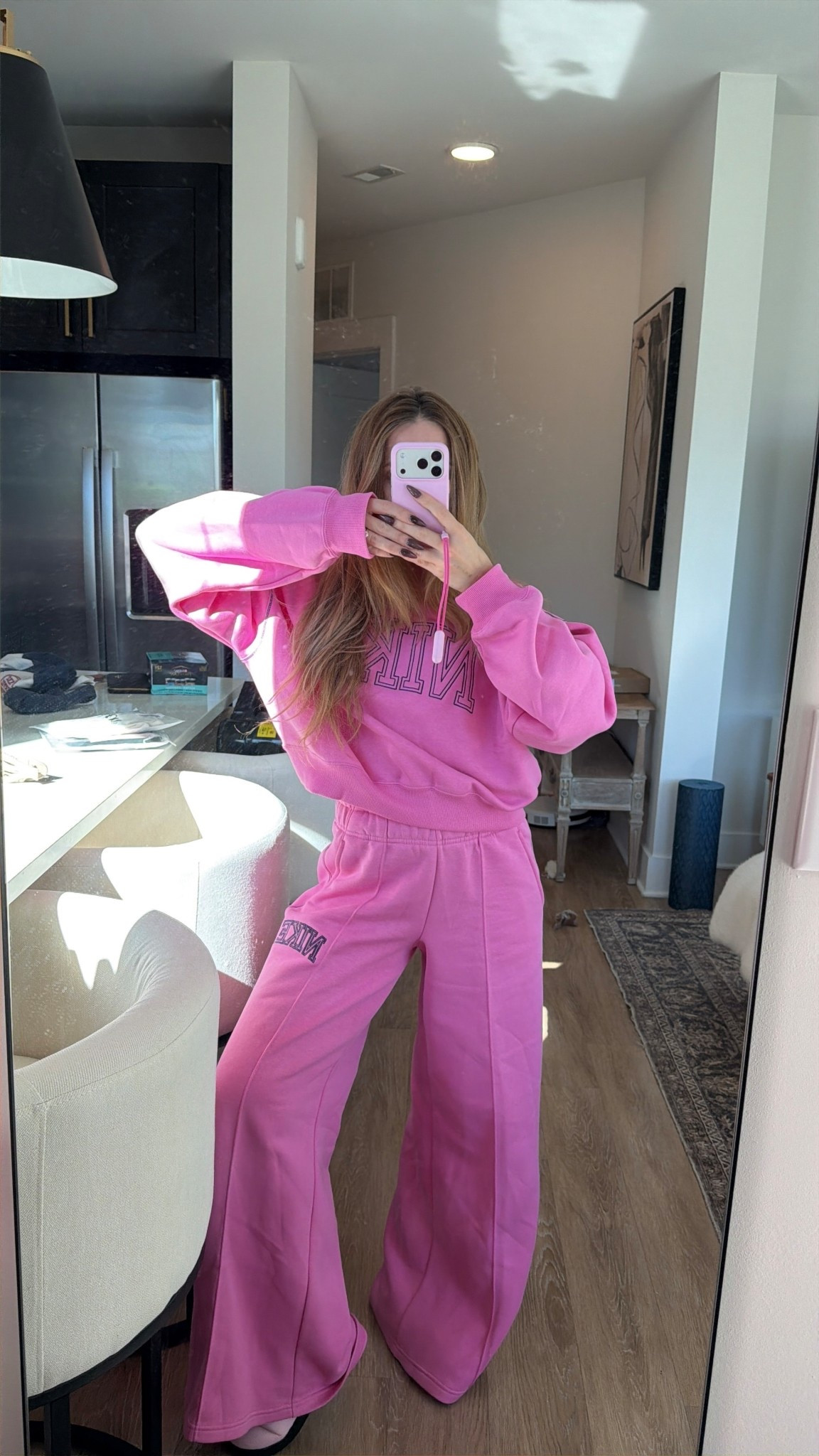 Cutest pink sweatshirt and sweatpants set!! 

#LTKfitnessgoals #LTKdayinmylife #LTKFindsUnder100