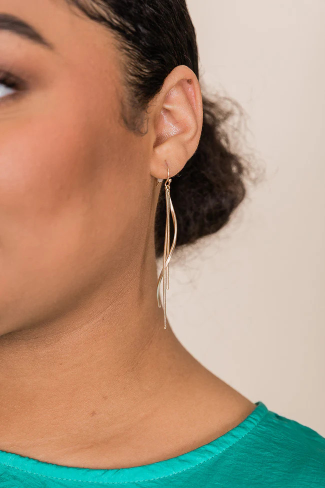 My Girl Gold Drop Earrings | Pink Lily