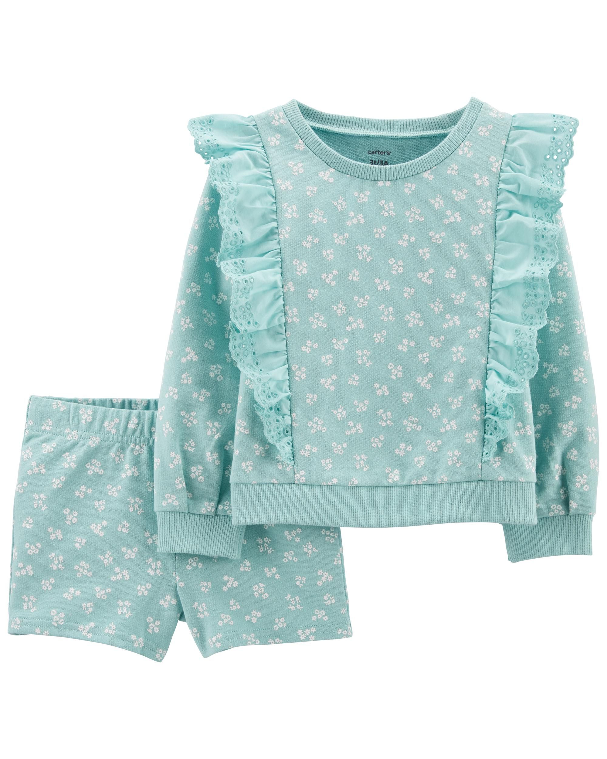 2-Piece Floral Sweater & Short Set | Carter's