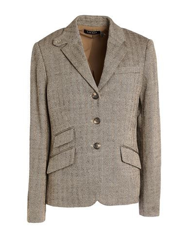 Lauren Ralph Lauren Herringbone Tweed Blazer Woman Blazer Black Size 2 Cotton, Linen, Wool | YOOX (US)