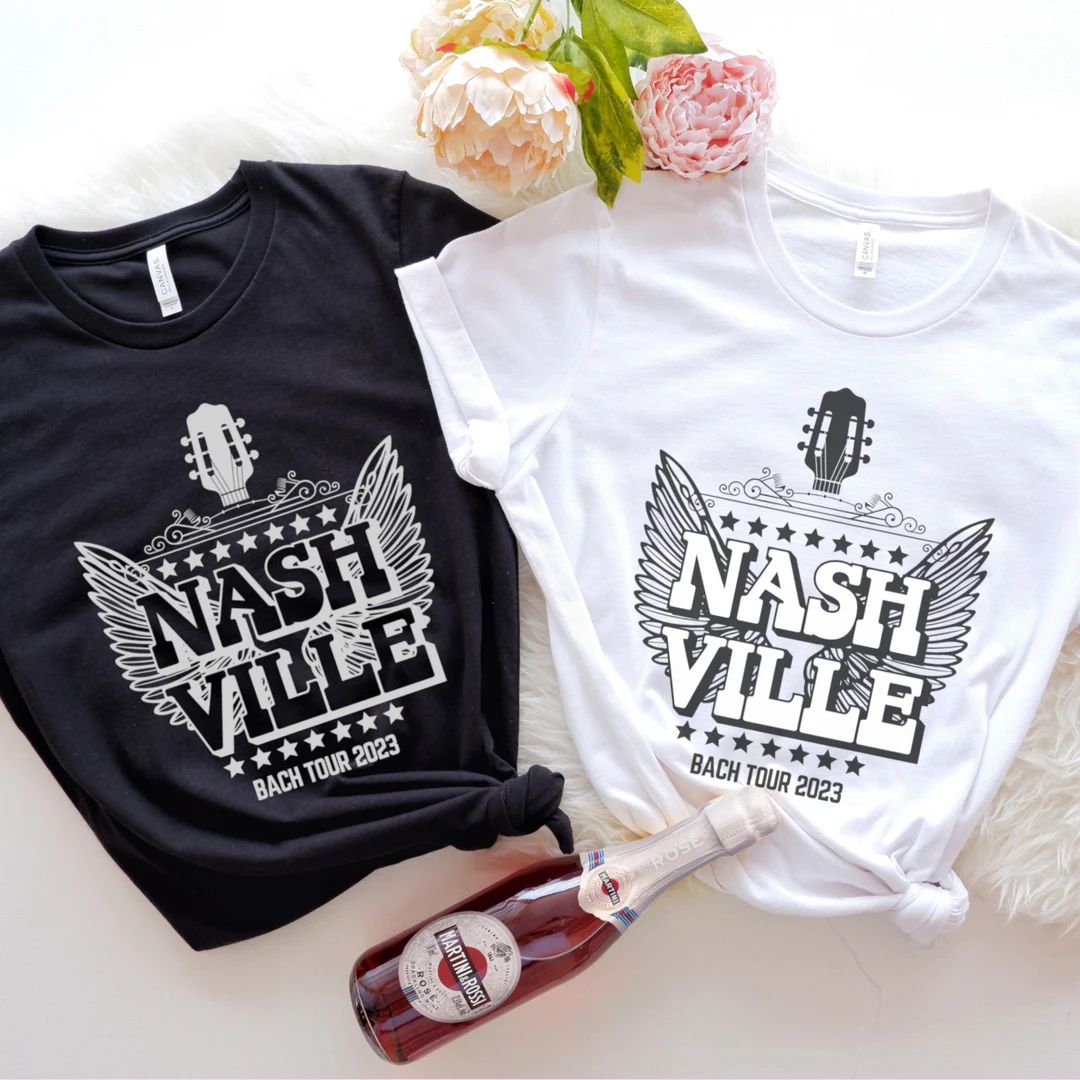 Nashville Bachelorette, Nashville Bach, Bachelorette Party Shirts, Girls Trip Shirts | Etsy (US)