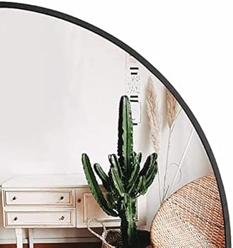 Wall Mirror for Bathroom 24" x 36", Black Vanity Wall Mirror in Metal Frame, Arch Top Mirror for ... | Amazon (US)