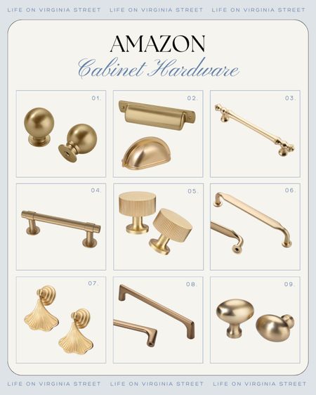 AMAZON CABINET HARDWARE - Loving these look for less cabinet pulls and knobs! So many remind me of Rejuvenation without the hefty price tag and most come in a variety of finishes like brass, polished nickel, chrome, bronze and more! Perfect for a kitchen cabinets, bathroom cabinet hardware and more!
.
#ltkfindsunder50 #ltkfindsunder100 #ltkstyletip #ltkhome #ltkseasonal #ltksummersales

#LTKFindsUnder50 #LTKHome #LTKSeasonal