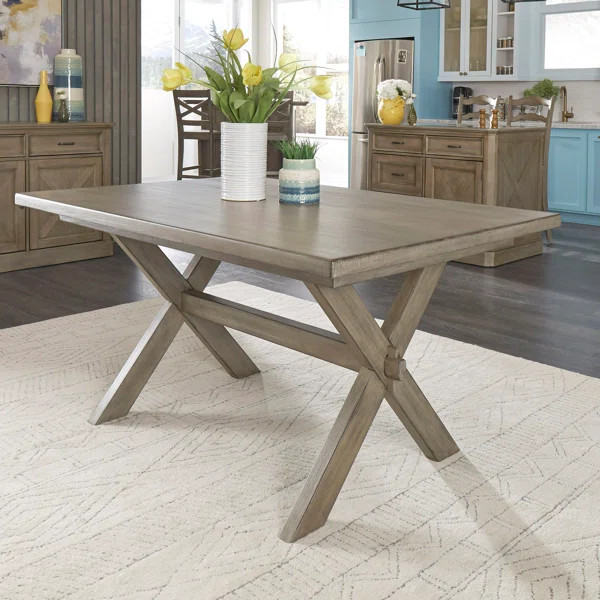 Pyatt Lodge 60" Trestle Dining Table | Wayfair Professional