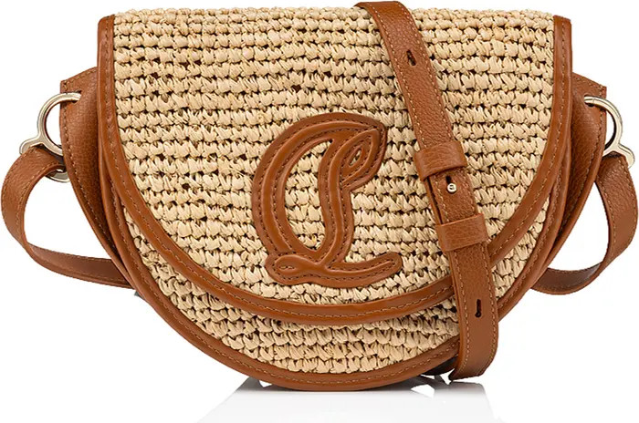 By My Side Raffia & Leather Crossbody Bag | Nordstrom