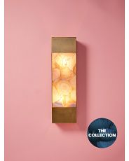 19in Leopold Agate And Metal Wall Sconce | HomeGoods