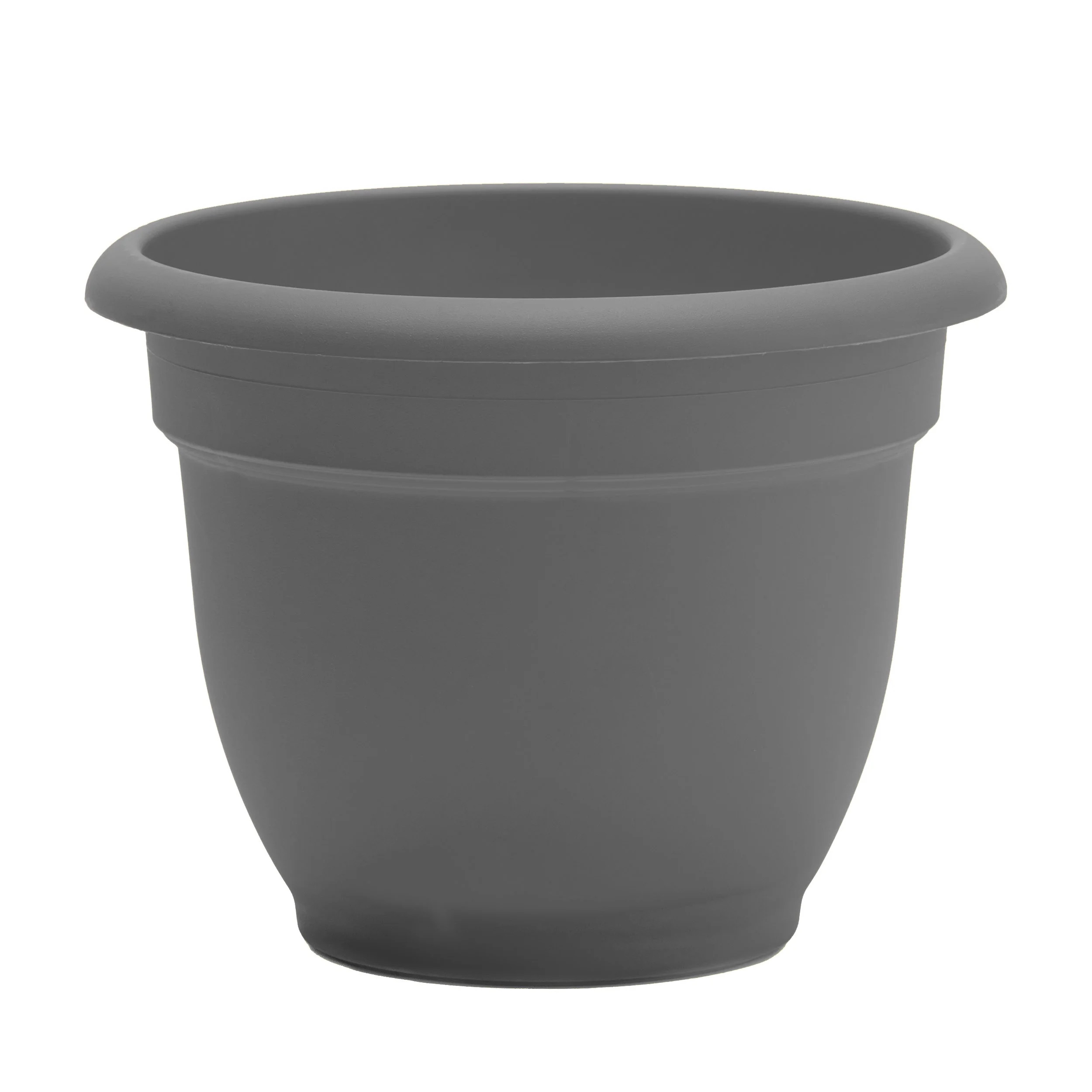 Bloem 16-in Ariana Self Watering Plastic Planter - Charcoal Gray - Walmart.com | Walmart (US)