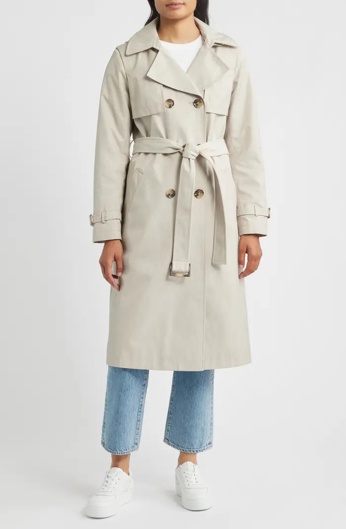 Sam Edelman Double Breasted Belted Trench Coat | Nordstrom | Nordstrom