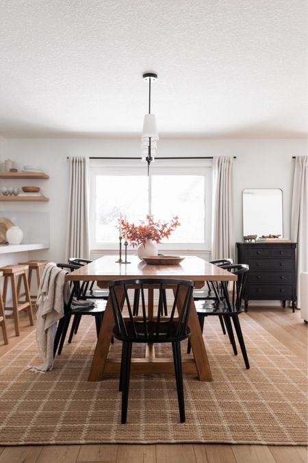 Welcoming autumn one room at a time! I love the warm tones and texture of the jute area rug in our dining room from Rugs USA. And guess what? It’s on SALE now 🎉

#falldecor #homedecor #cabinet #table #chairs

#LTKSeasonal #LTKsalealert #LTKhome