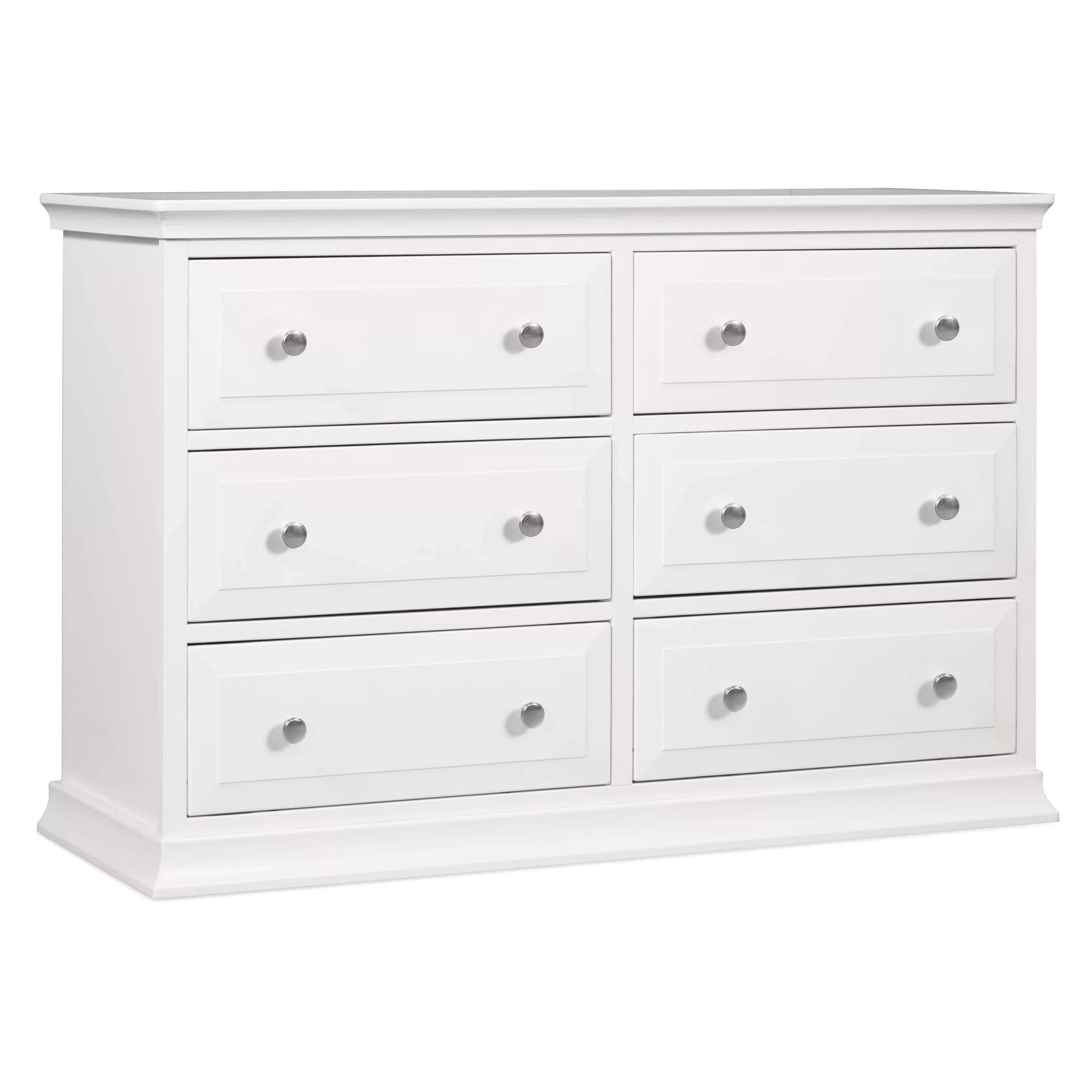 DaVinci Signature 6-Drawer Double Dresser in White | Walmart (US)