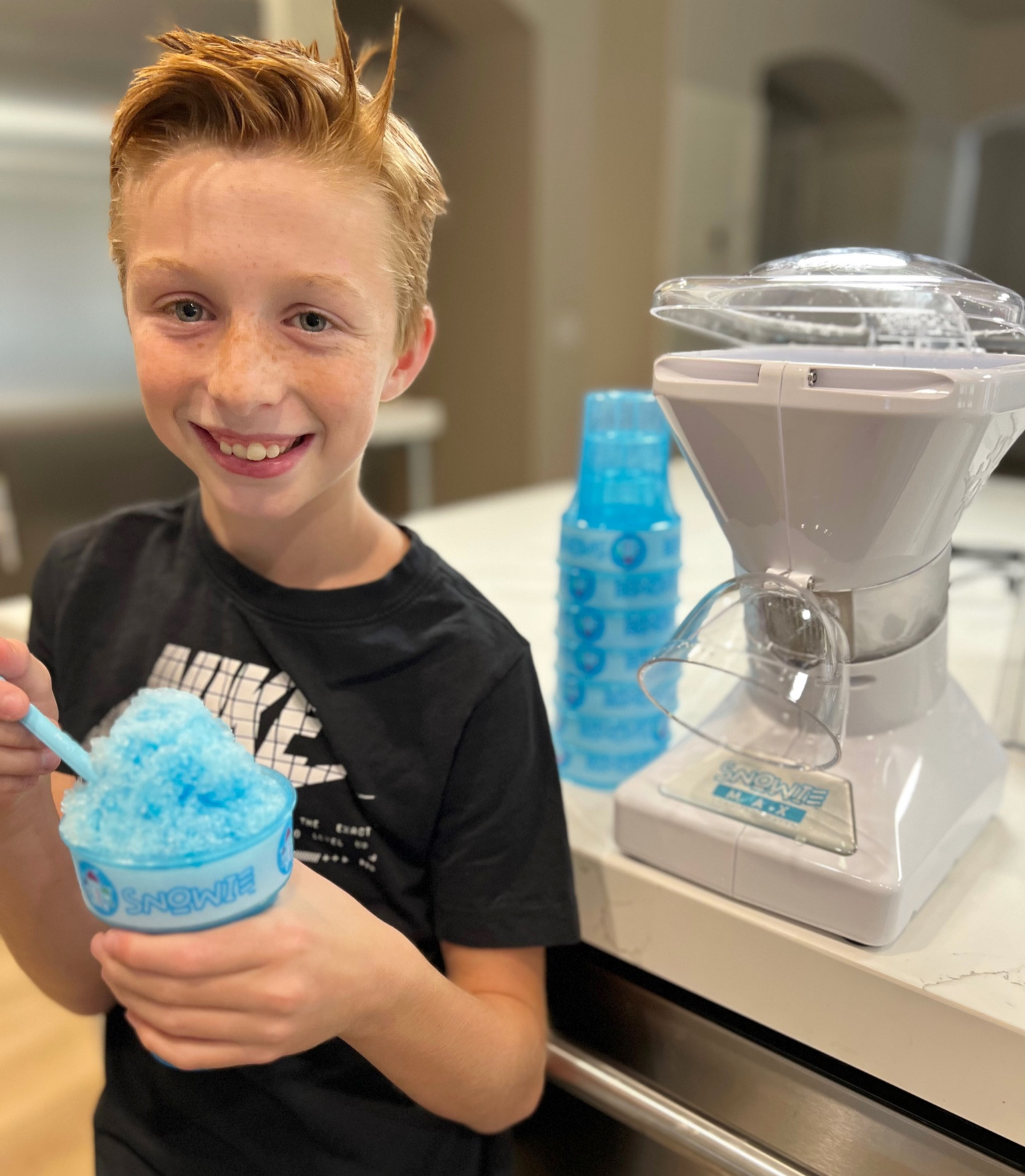 The Little Snowie Max Shaved Ice Machine is on @QVC for $139.98!! This shave ice machine will have you making the best shave ice in the neighborhood! We have saved so much money buy owning our own shave ice machine!! No need to hit the snow shacks!  The Little Snowie Max machine makes nice and fluffy shave ice!! 
New accounts can save $30 off a $60 purchase with the code NEWQVC30 a check out. $109 shipped is the price with the code! 
#ad #LoveQVC 

#LTKunder100 #LTKsalealert #LTKkids