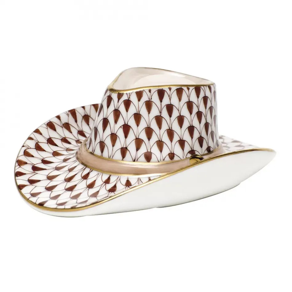 Herend Cowboy Hat Chocolate | Gracious Style | Gracious Style, Inc.