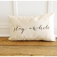 stay Awhile Pillow Cover | Etsy (US)