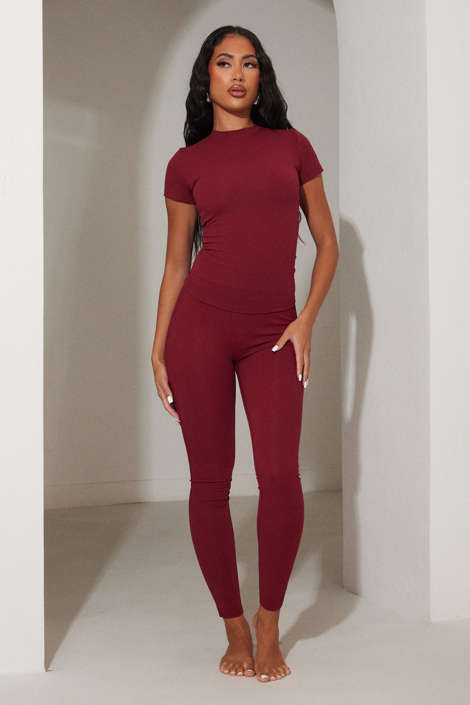 The sculpt leggings - Wine | Mars The Label