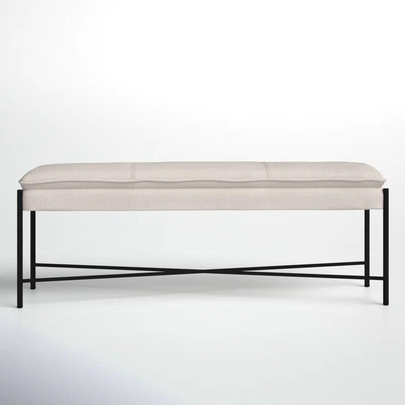 Landers Linen Upholstered Bench | Wayfair North America