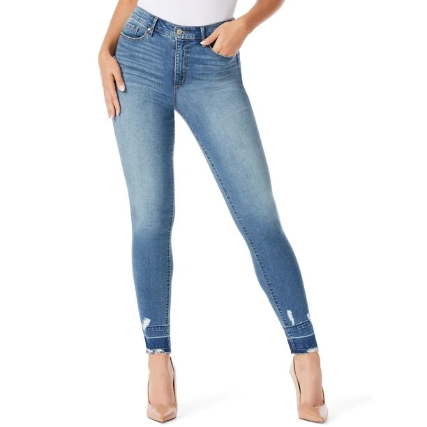 Sofia Jeans by Sofia Vergara Women's Rosa Curvy Super High-Rise Skinny Ankle Jeans - Walmart.com | Walmart (US)