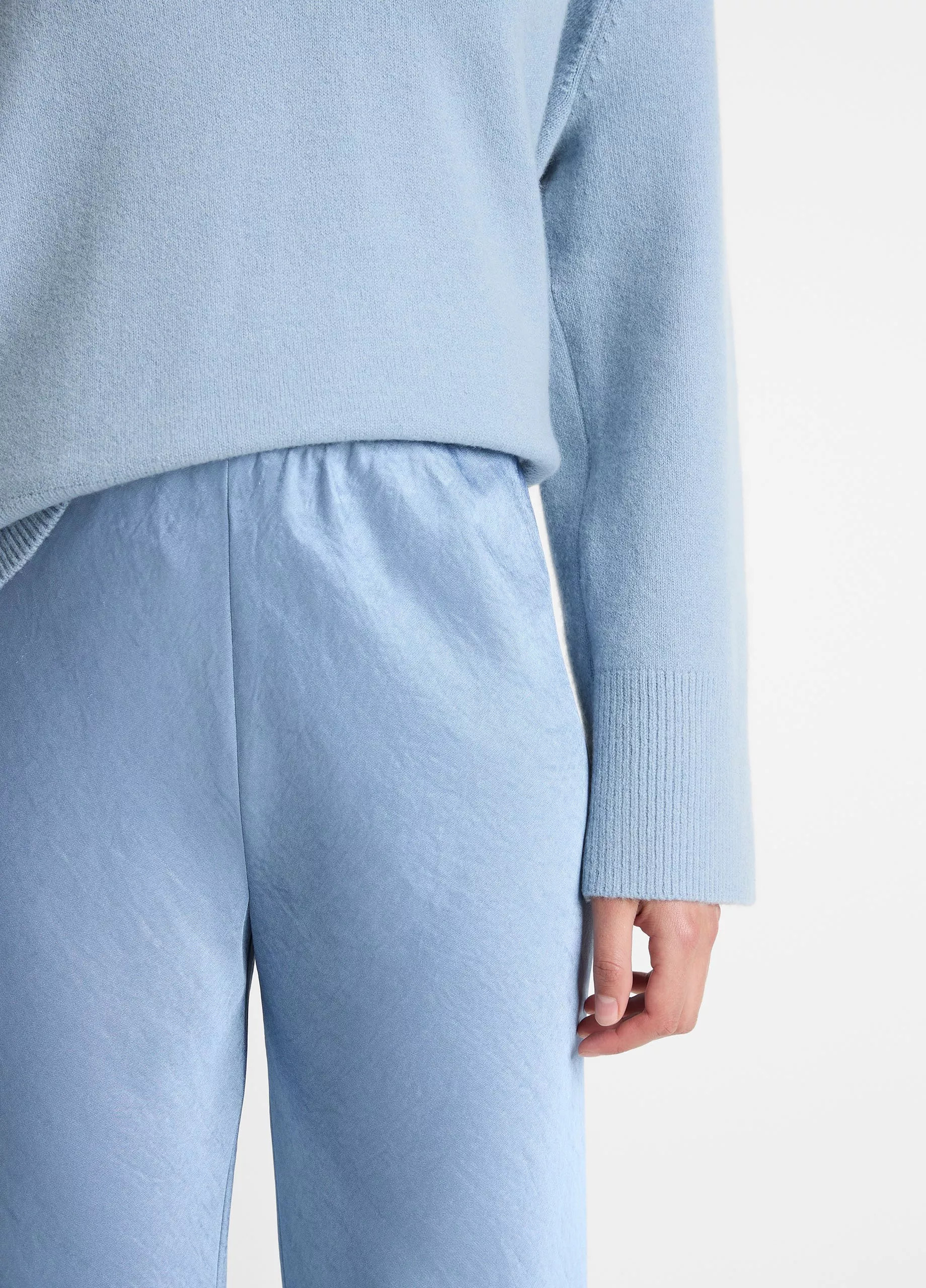 Colette High-Rise Fluid Satin Bias Pant | Vince LLC