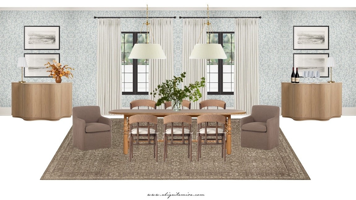 Dining room design perfect for the holidays! See the full post at www.abigailamira.com

#LTKHome #LTKHoliday #LTKSeasonal