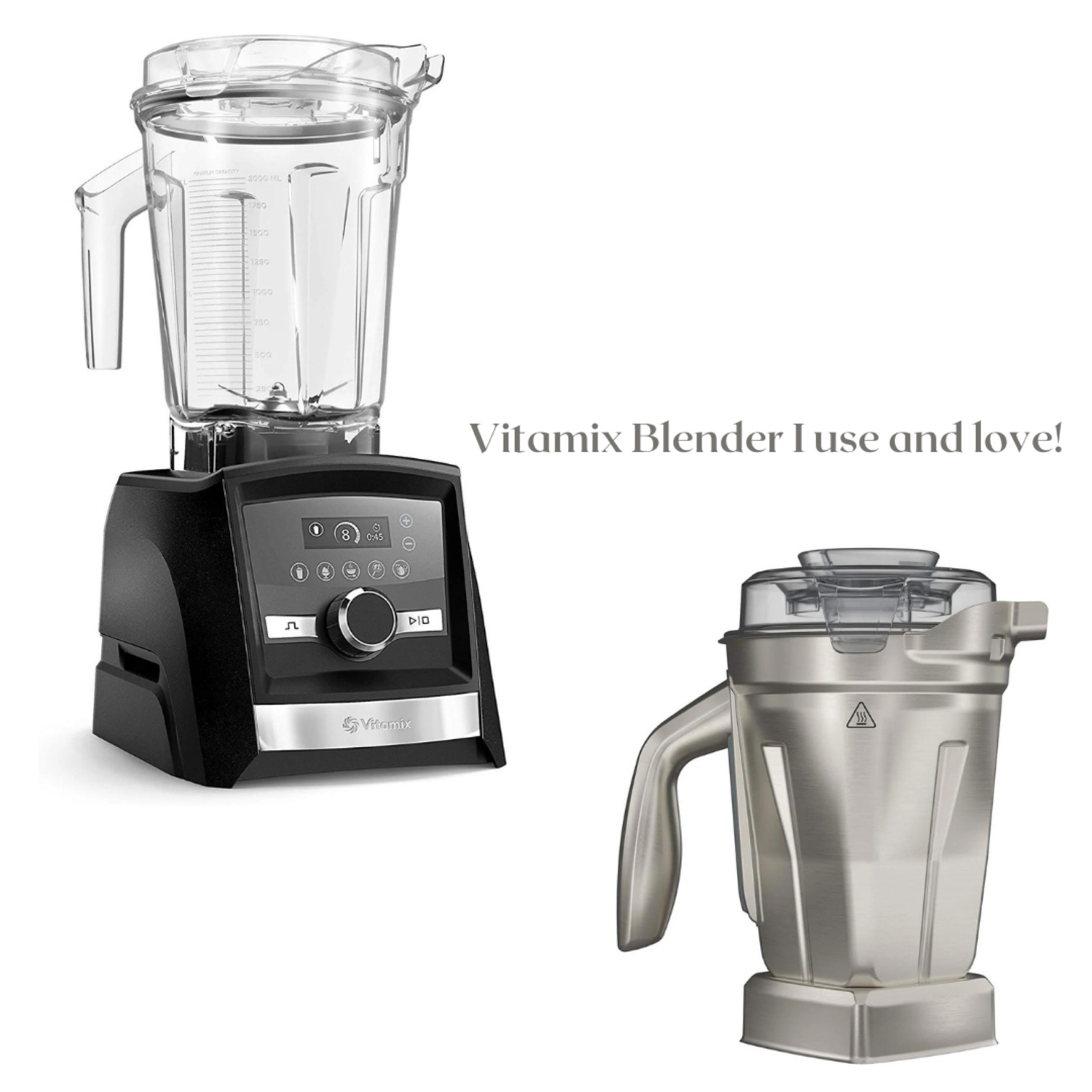Vitamix A3500 - Comes with a standard 64oz jar. 

I got an additional 48oz stainless steel jar to have a smaller size one as well, I use this jar the most. 

#LTKfamily #LTKhome #LTKwedding