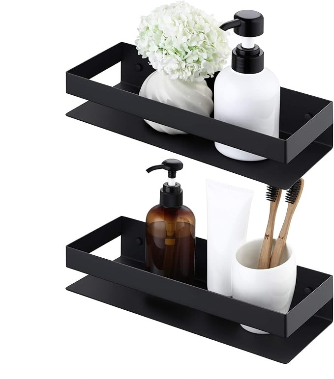 KES Matte Black Shower Shelf Bathroom Shelf Stainless Steel Bath No Drill Basket Caddy RUSTPROOF ... | Amazon (US)