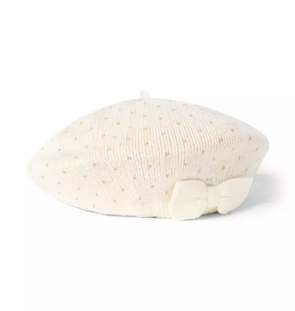 Dot Sweater Bow Beret | Janie and Jack