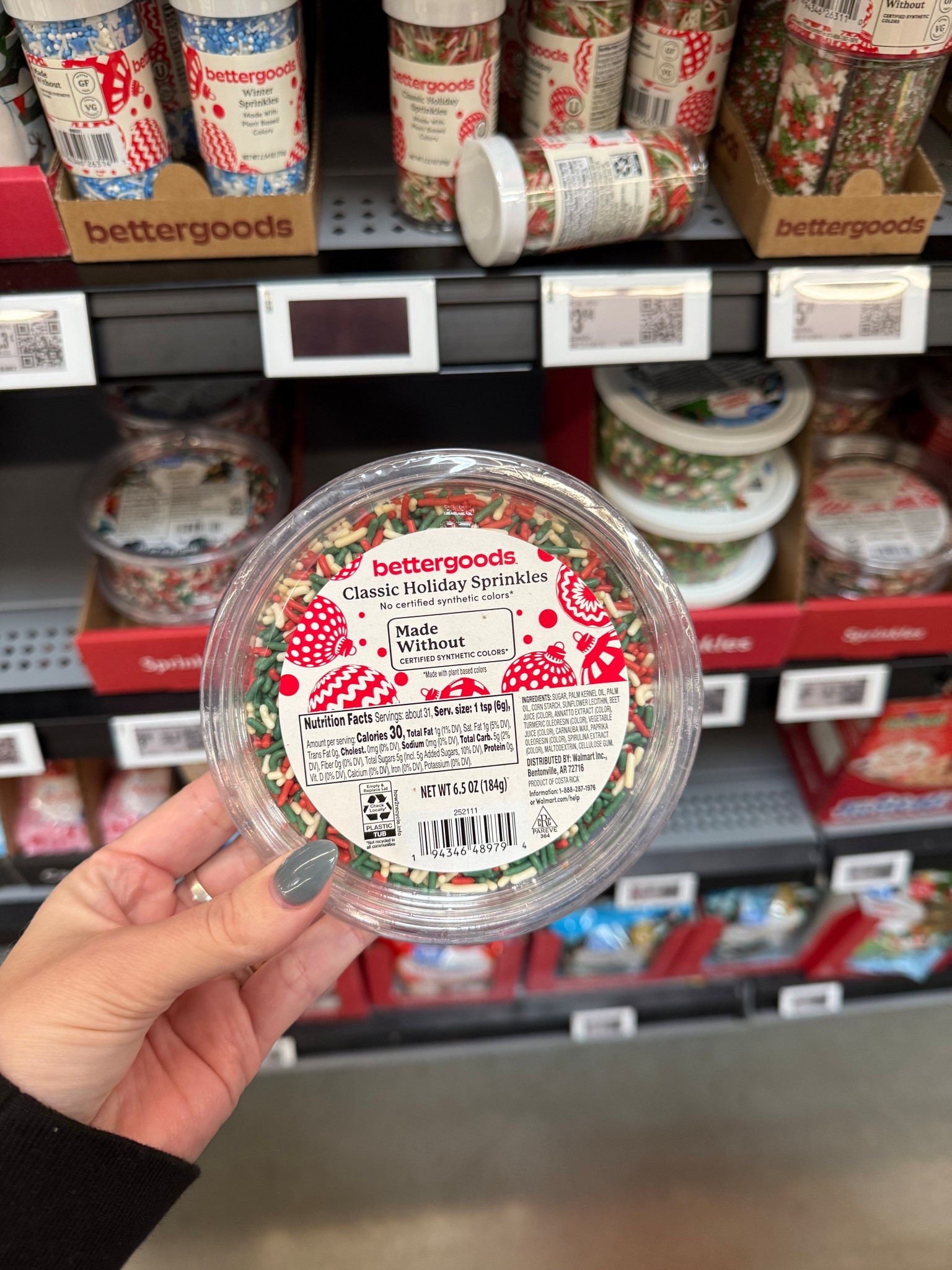 Better goods dye free sprinkles from Walmart!!! Love this brand - loooove that there’s no artificial coloring! So perfect for Christmas! 

#LTKSeasonal #LTKFamily #LTKHoliday