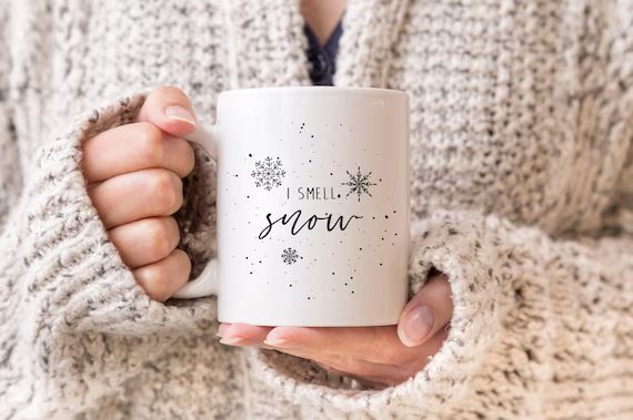Personalized Christmas Mug, Snow Mug, Holiday Mug, Christmas Gift, Printed Mugs, Xmas mugs, Chris... | Etsy (US)