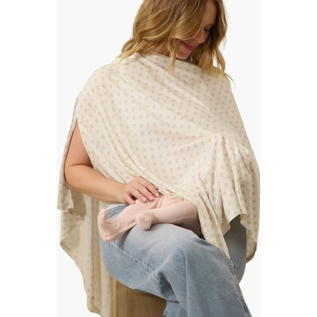 Solly Baby Nursing Cover in Blush Floret at Nordstrom | Nordstrom