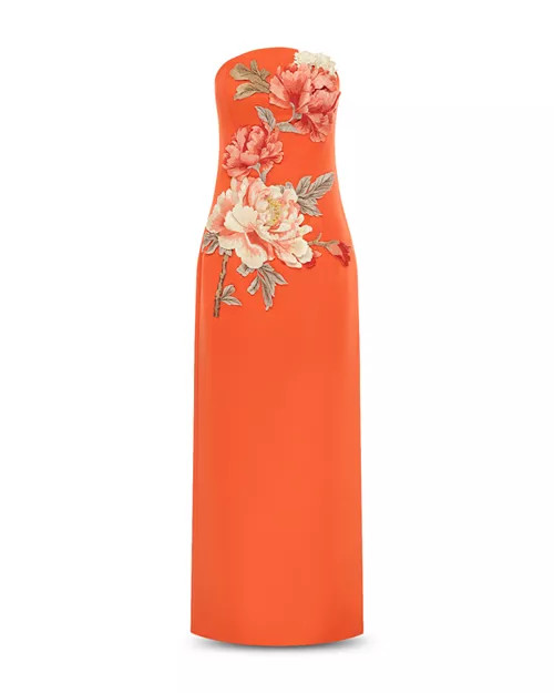 Ava Appliqué Floral Bustier Maxi Dress | Bloomingdale's (US)