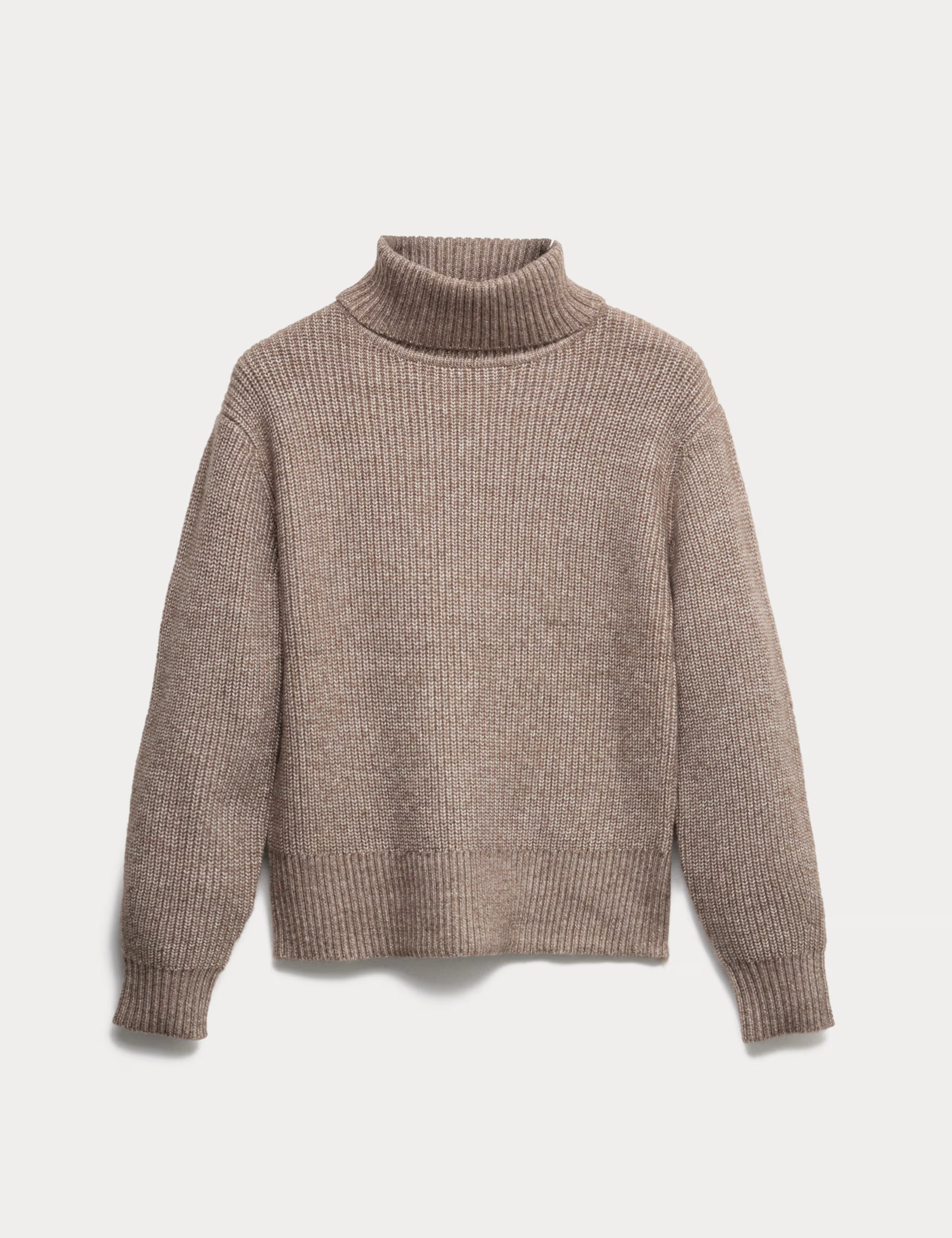 Cloud-yarn Ribbed Roll Neck Jumper | Marks & Spencer (UK)