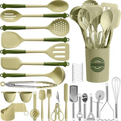 43Pcs Kitchen Utensils Set - Silicone Cooking Utensils Set, Dishwasher Safe Spatula Set For Non-Stick Cookware, 446°F Heat Resistant Kitchen Utensils | Wayfair North America