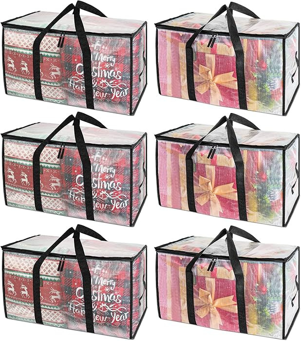 BALEINE 6-Pack Oversized Moving Bags with Reinforced Handles, Heavy-Duty Storage Tote for Clothes... | Amazon (US)