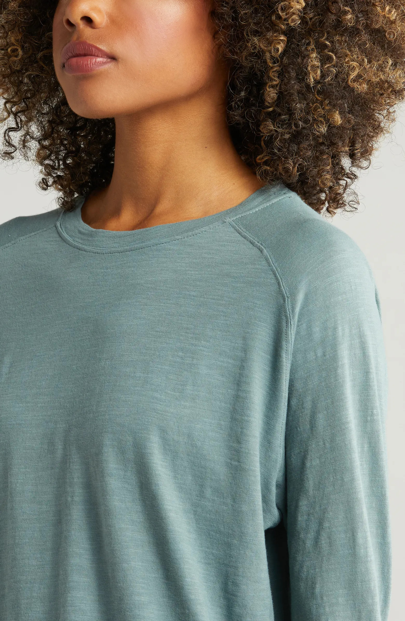 Relaxed Long Sleeve Slub Jersey T-Shirt | Nordstrom