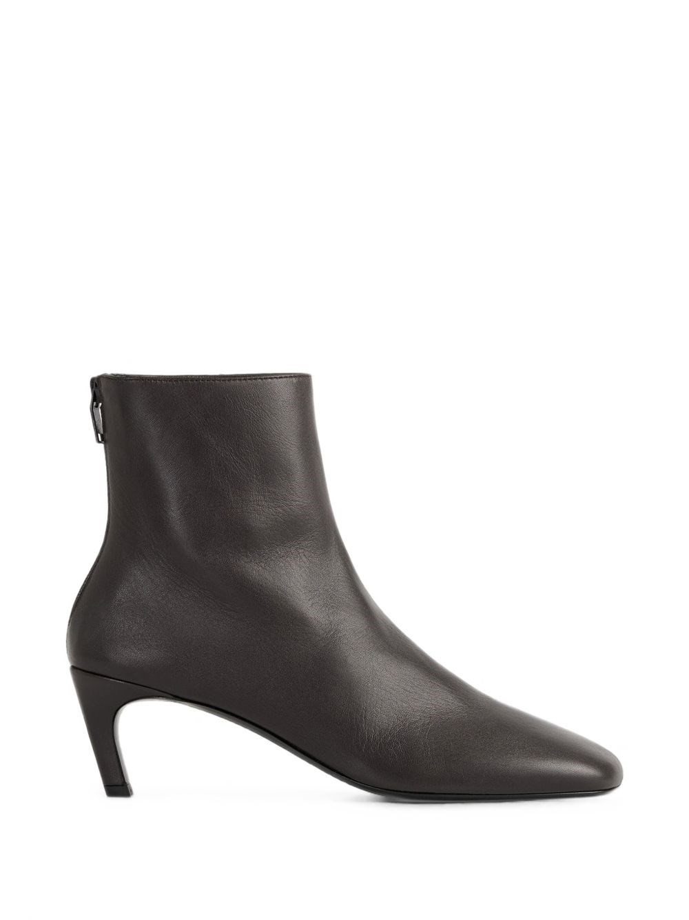TOTEME Leather Heel Ankle Boots | Tessabit Stores (Global)