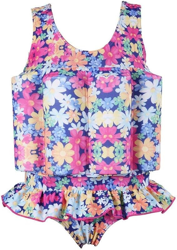 IDOPIP Kids Boys Girls Floatation Swimsuit with Adjustable Buoyancy Baby Float Suit Swim Vest One... | Amazon (US)