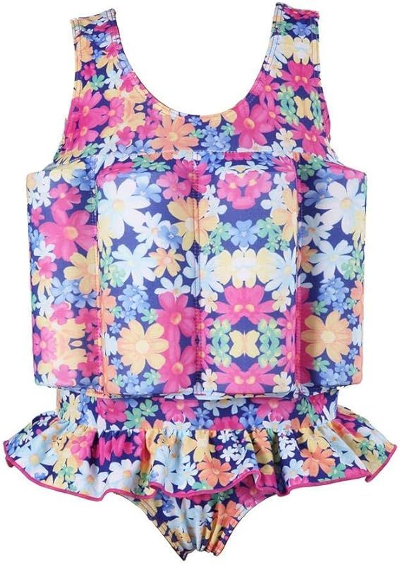 IDOPIP Kids Boys Girls Floatation Swimsuit with Adjustable Buoyancy Baby Float Suit Swim Vest One... | Amazon (US)
