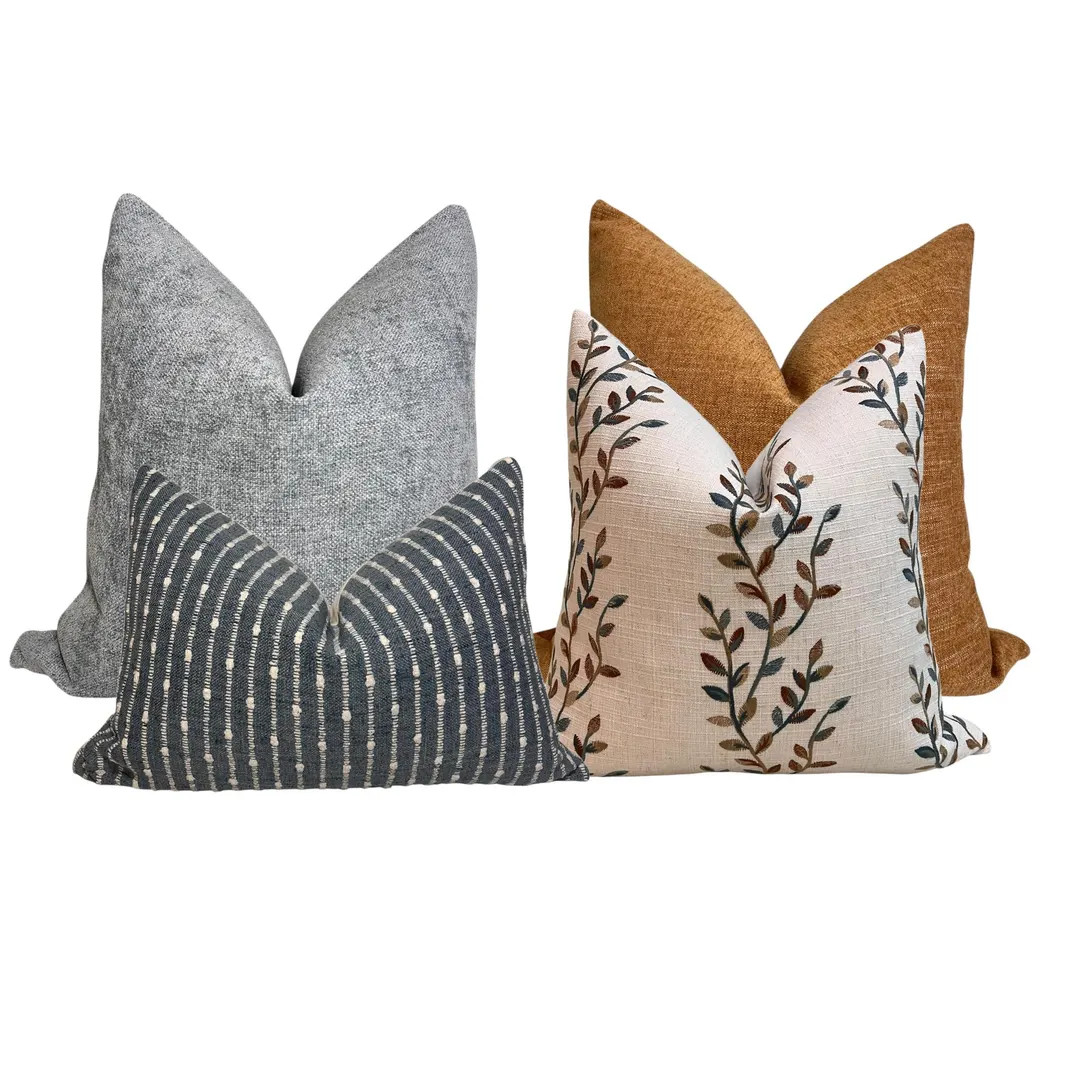 Boho Sofa Pillow Combo, Throw Pillow Set, Decorative Cushions Set, Throw Pillow Combinations, Sec... | Etsy (US)