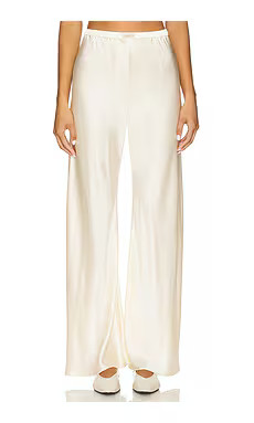 Comme Si Bias Cut Pant in Cream from Revolve.com | Revolve Clothing (Global)